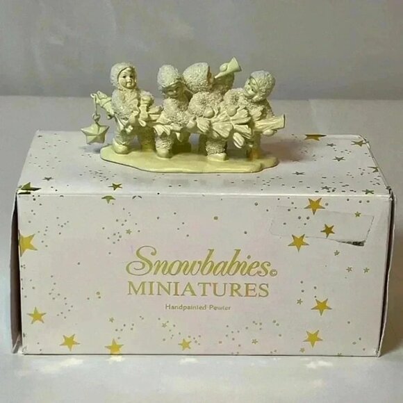 Dept 56 Snowbabies Miniatures Hi Ho Hi Ho To Frolic Lane We Go‎ #76711 With Box - Picture 1 of 9